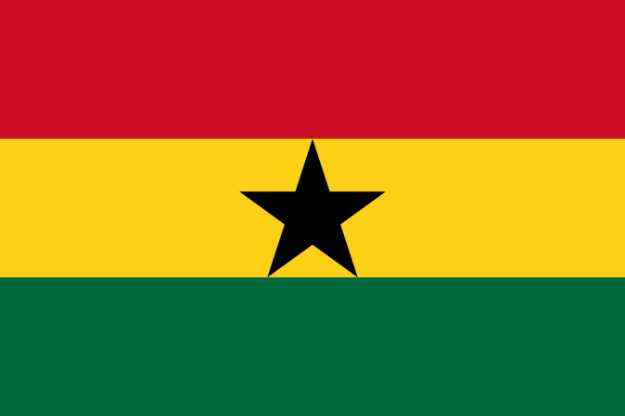 Vlag Ghana - 100x150cm Spun-Poly